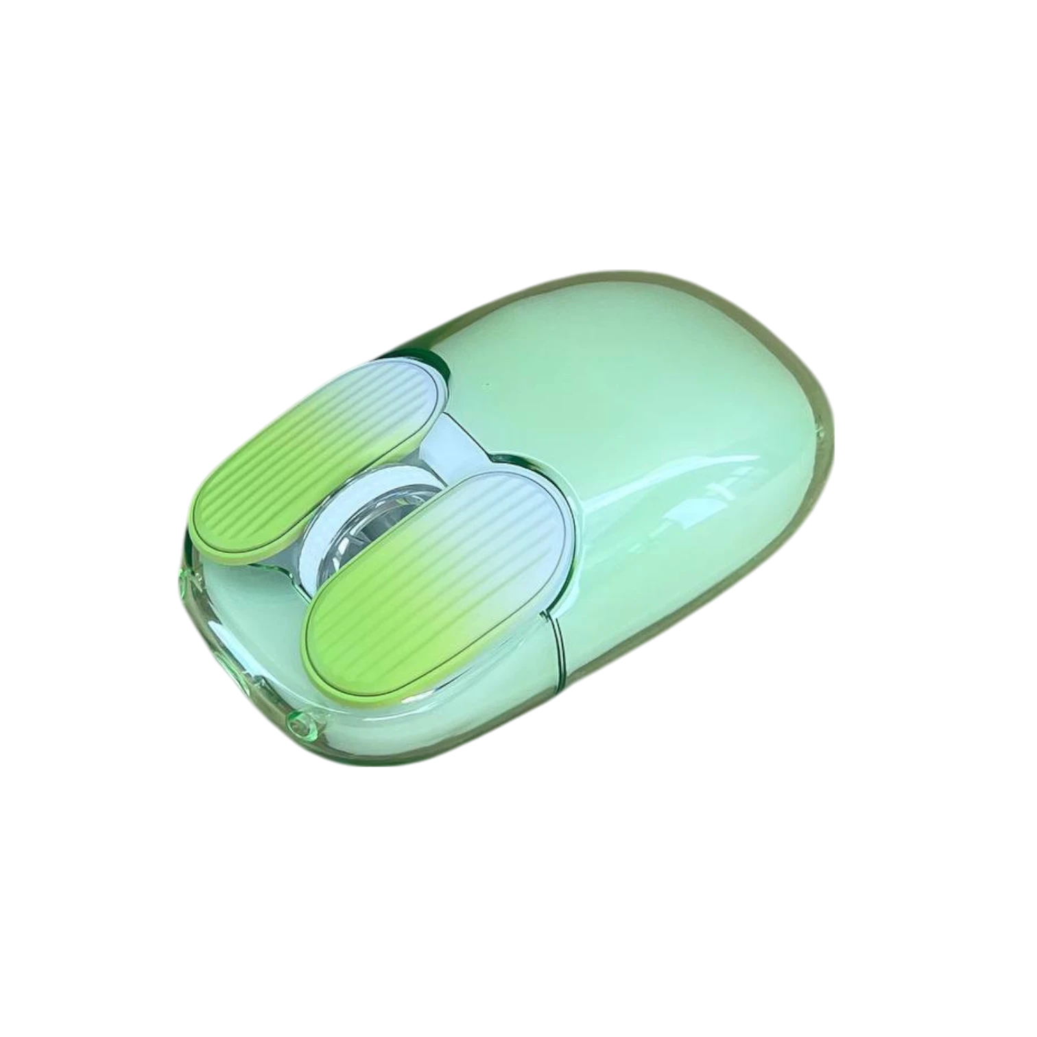 Ajazz I069 – Şeffaf RGB Işıklı Mouse - Yeşil