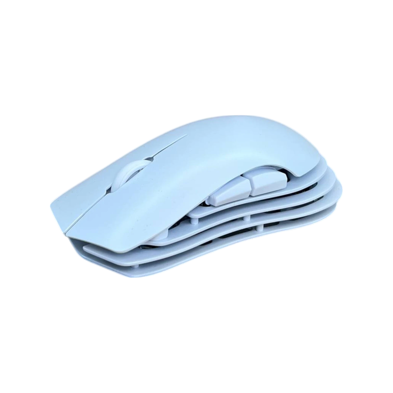 Ajazz M259  Üç Modlu Mouse Huanuo Mavi/Pembe Noktalı Switch - Beyaz