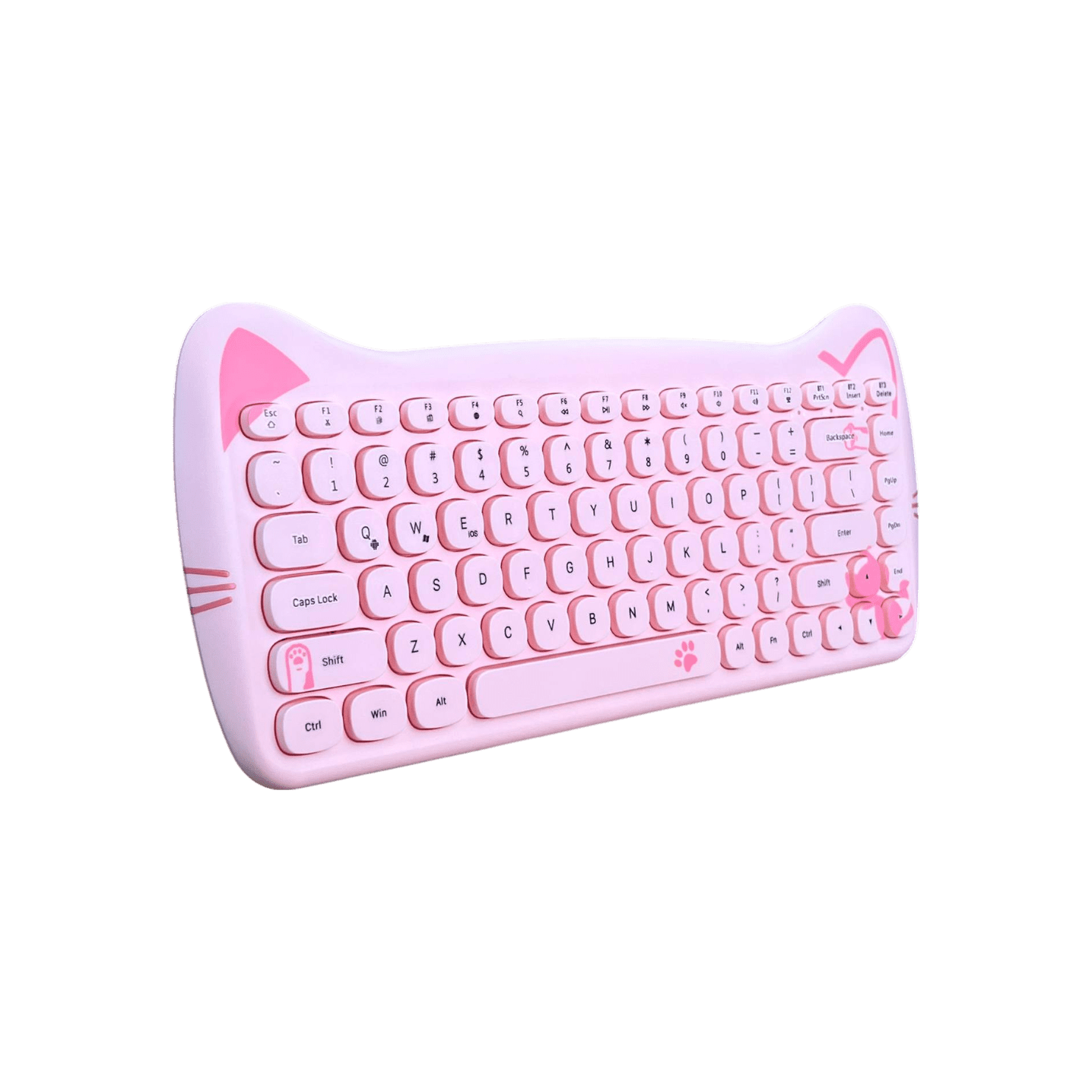 Ajazz 3060I 84 Tuşlu Mekanik Klavye -  Linear Switch - Pembe