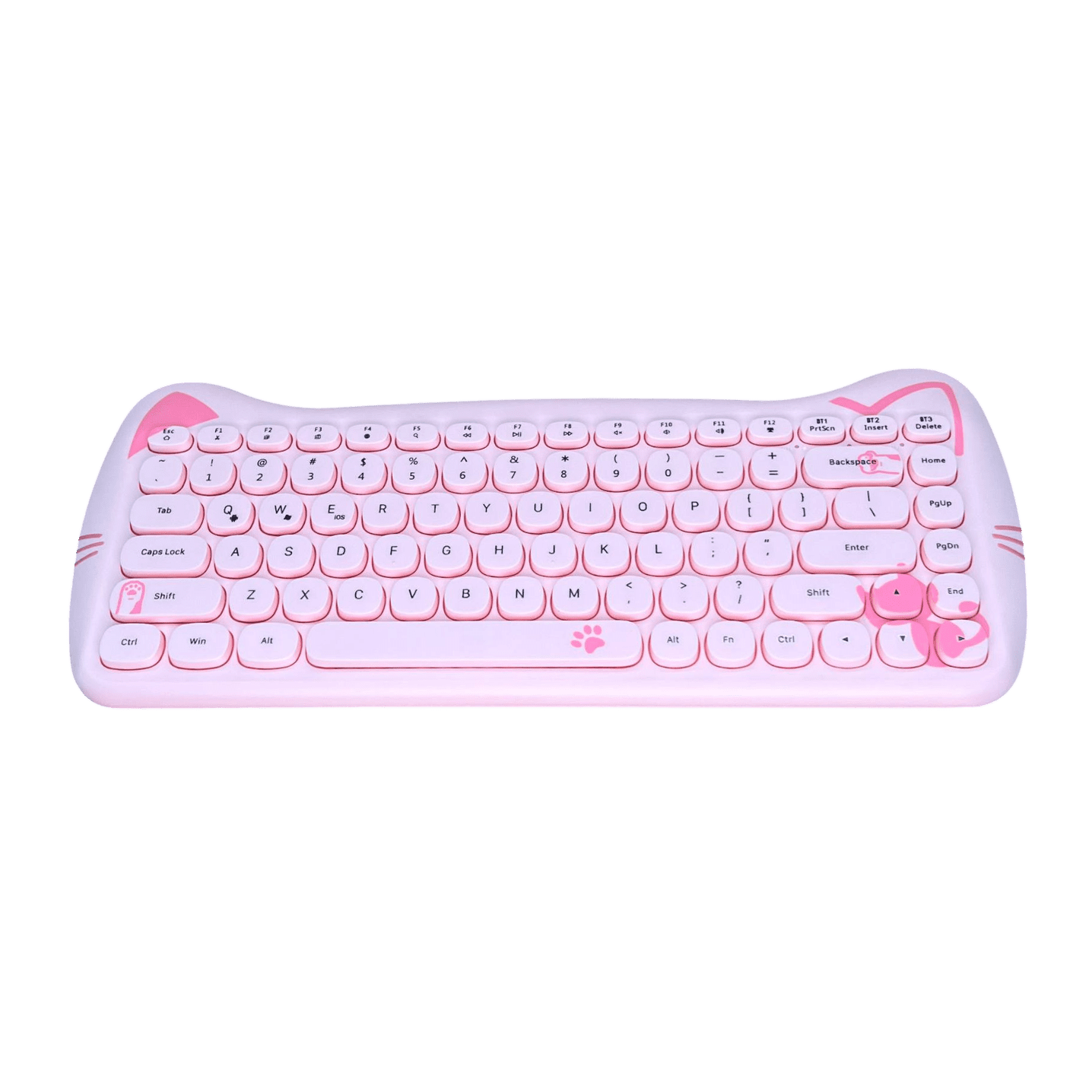 Ajazz 3060I 84 Tuşlu Mekanik Klavye -  Linear Switch - Pembe