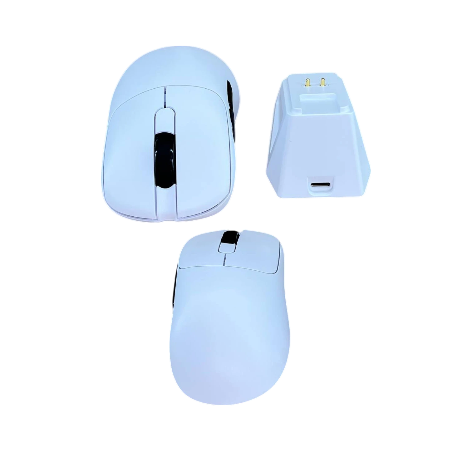 Ajazz AJ179 PRO Üç Modlu Mouse  Huano Yeşil Kasa Beyaz Noktalı Switch - Beyaz