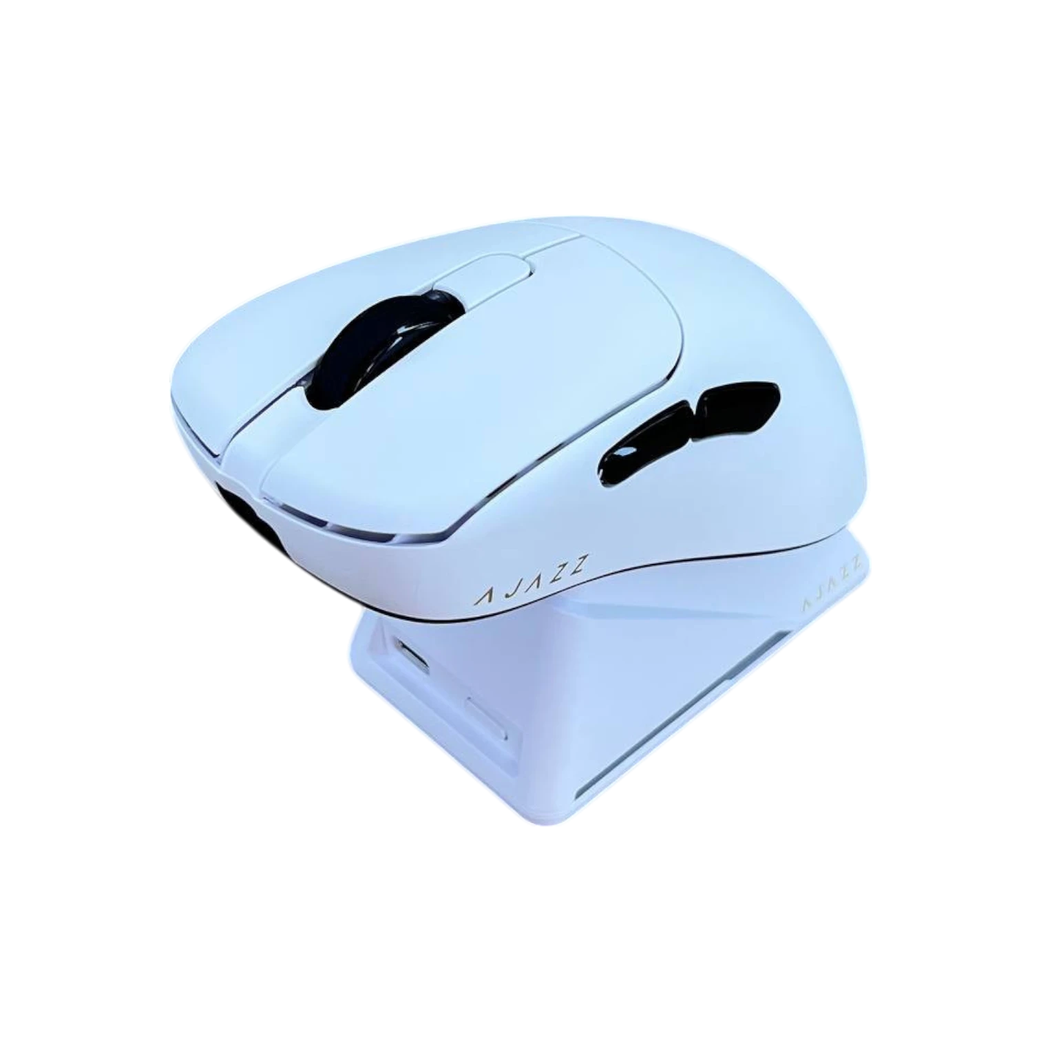Ajazz AJ179 APEX Üç Modlu Mouse Huano Beyaz Noktalı Switch - Beyaz