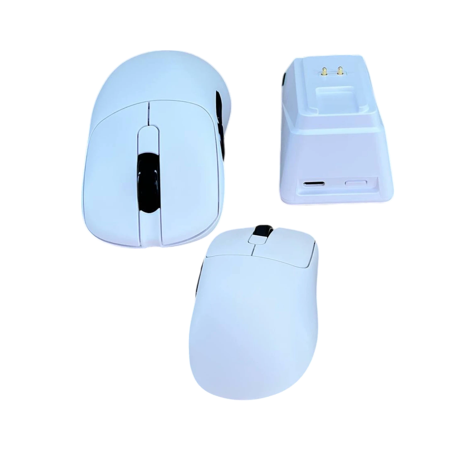 Ajazz AJ179 APEX Üç Modlu Mouse Huano Beyaz Noktalı Switch - Beyaz