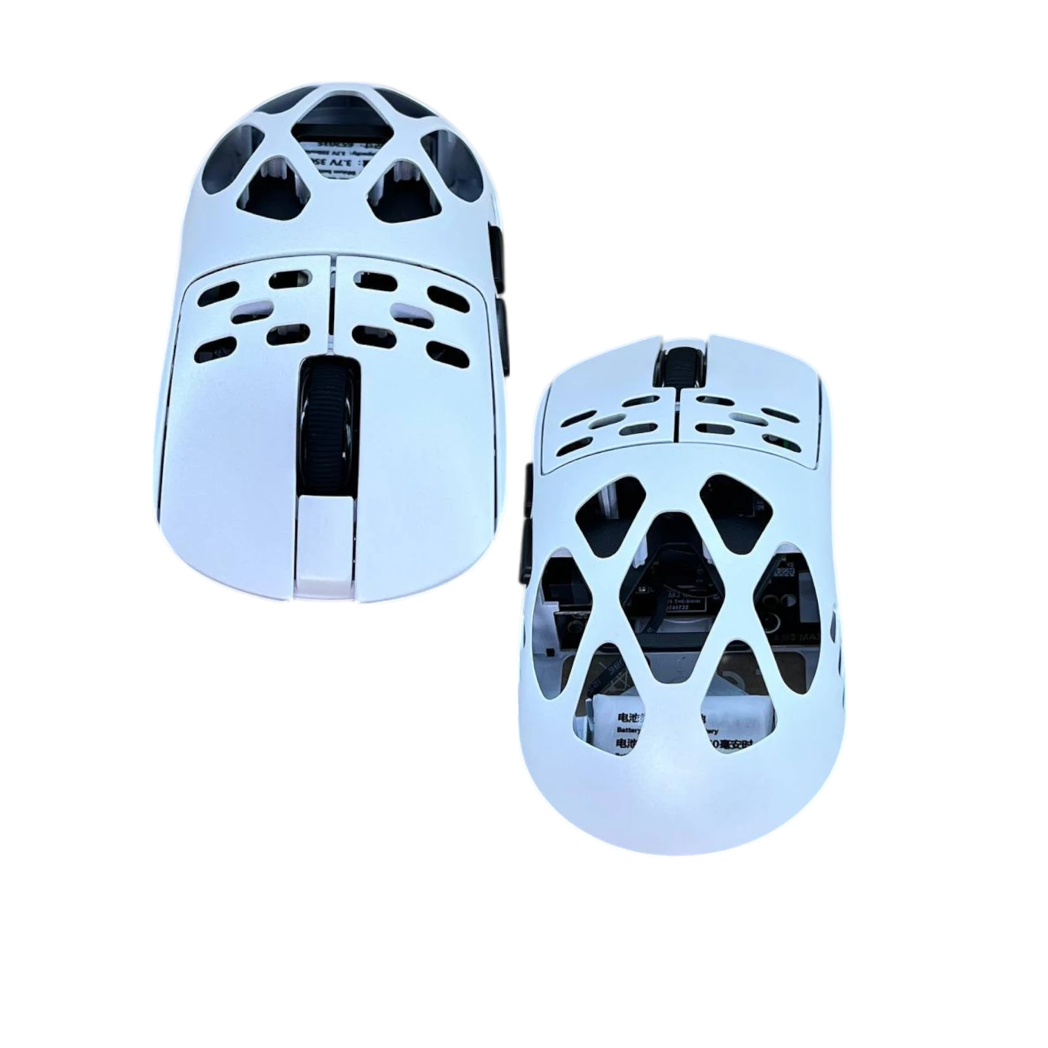 Ajazz AM3 MAX Üç Modlu Mouse Uni-Green Beyaz Noktalı Switch- Beyaz