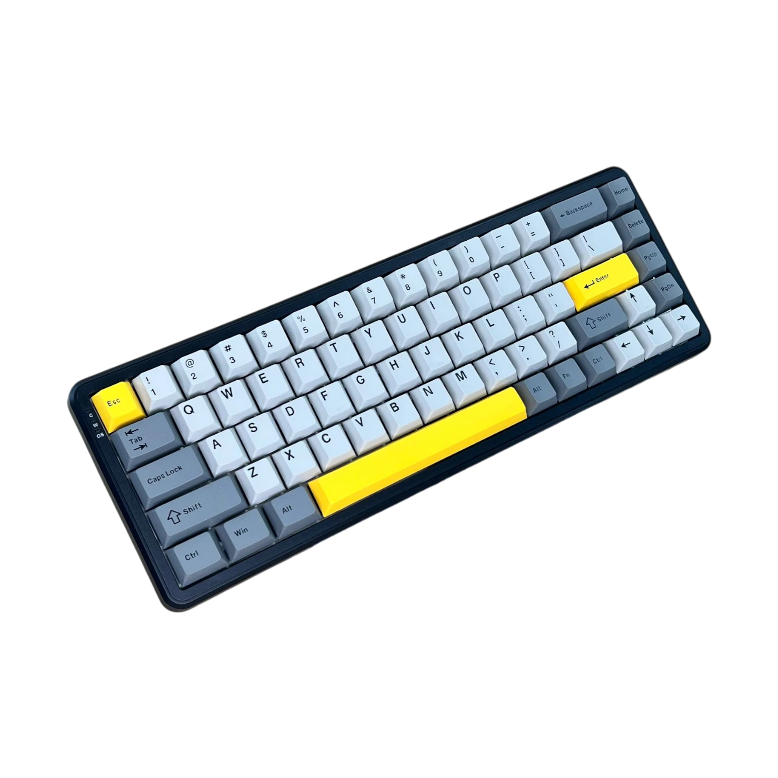 Ajazz AK680 MAX Manyetik Hifi Siyah, Gri ve Sarı Tuş Başlıklı Klavye - Manyetik Rice Switch