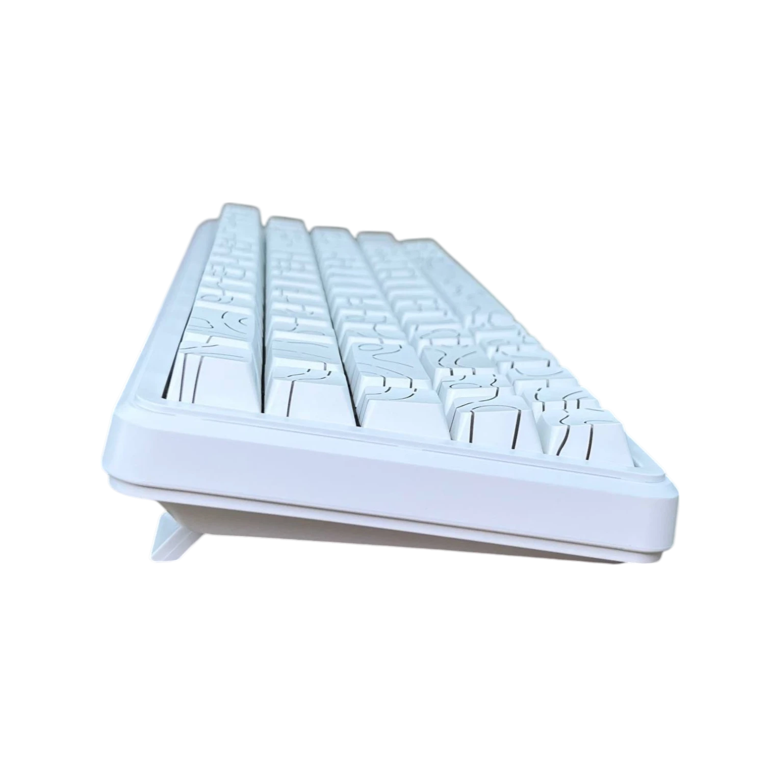 Ajazz AK680 MAX Manyetik Hall Efekt Switch Hifi Performanslı Kontur Tuş Başlıklı RGB Mekanik Klavye - Beyaz