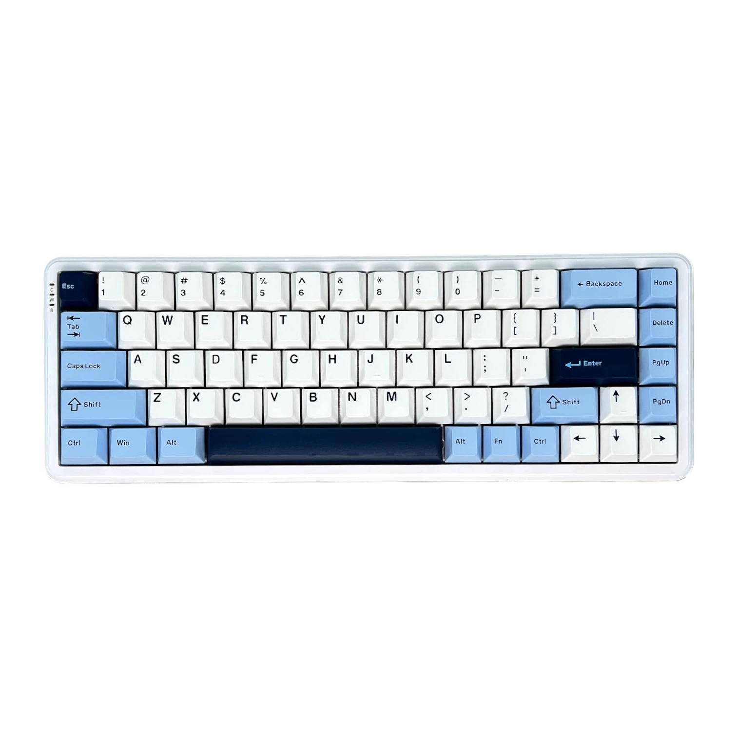 Ajazz AK680 MAX (8+1K) Manyetik Switch Hifi Sürüm Üç Modlu Klavye - Mavi Beyaz  Lacivert