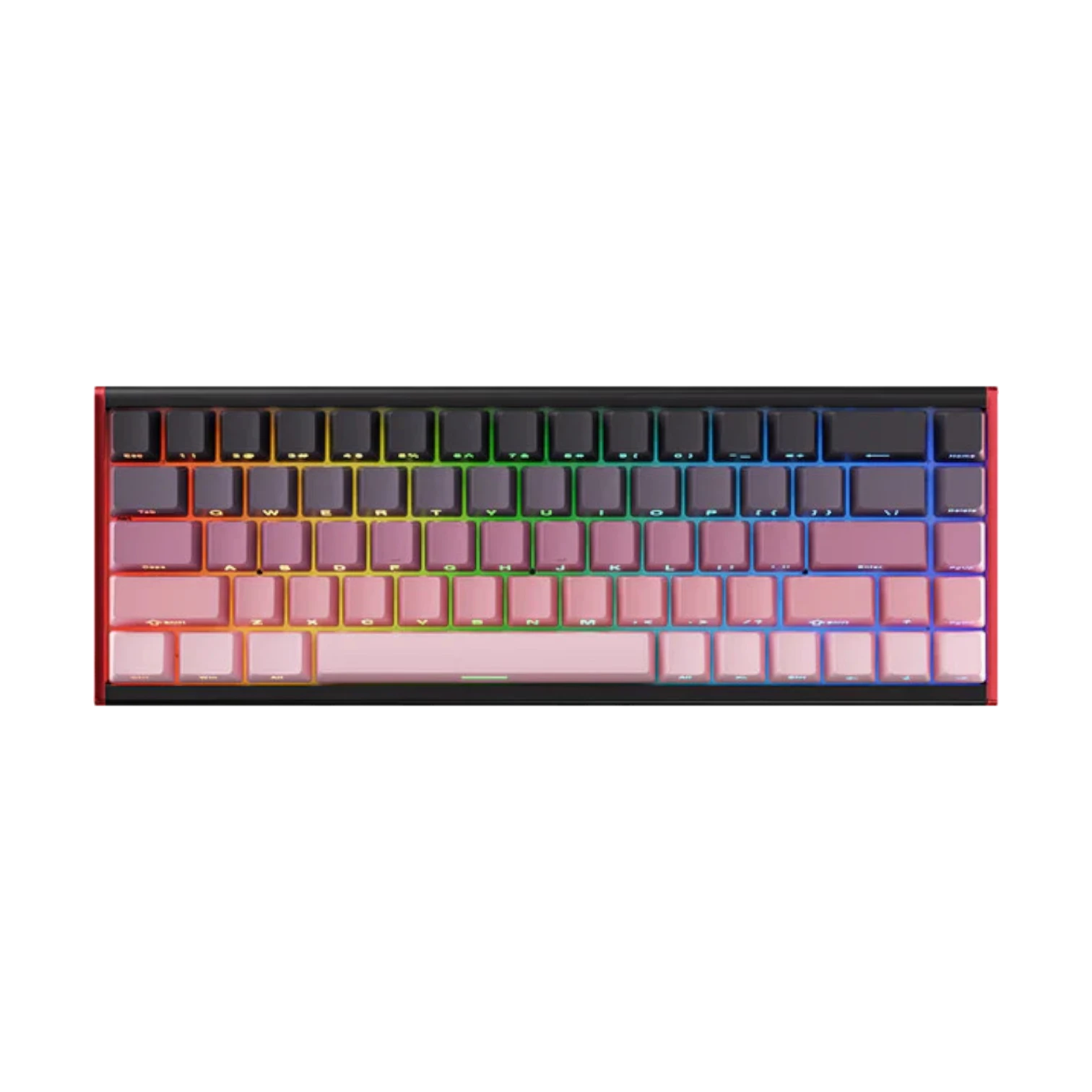 Ajazz ALUX68 MAX – Yan Oymalı Gradyan Pembe Klavye - Aquarius Manyetik Switch