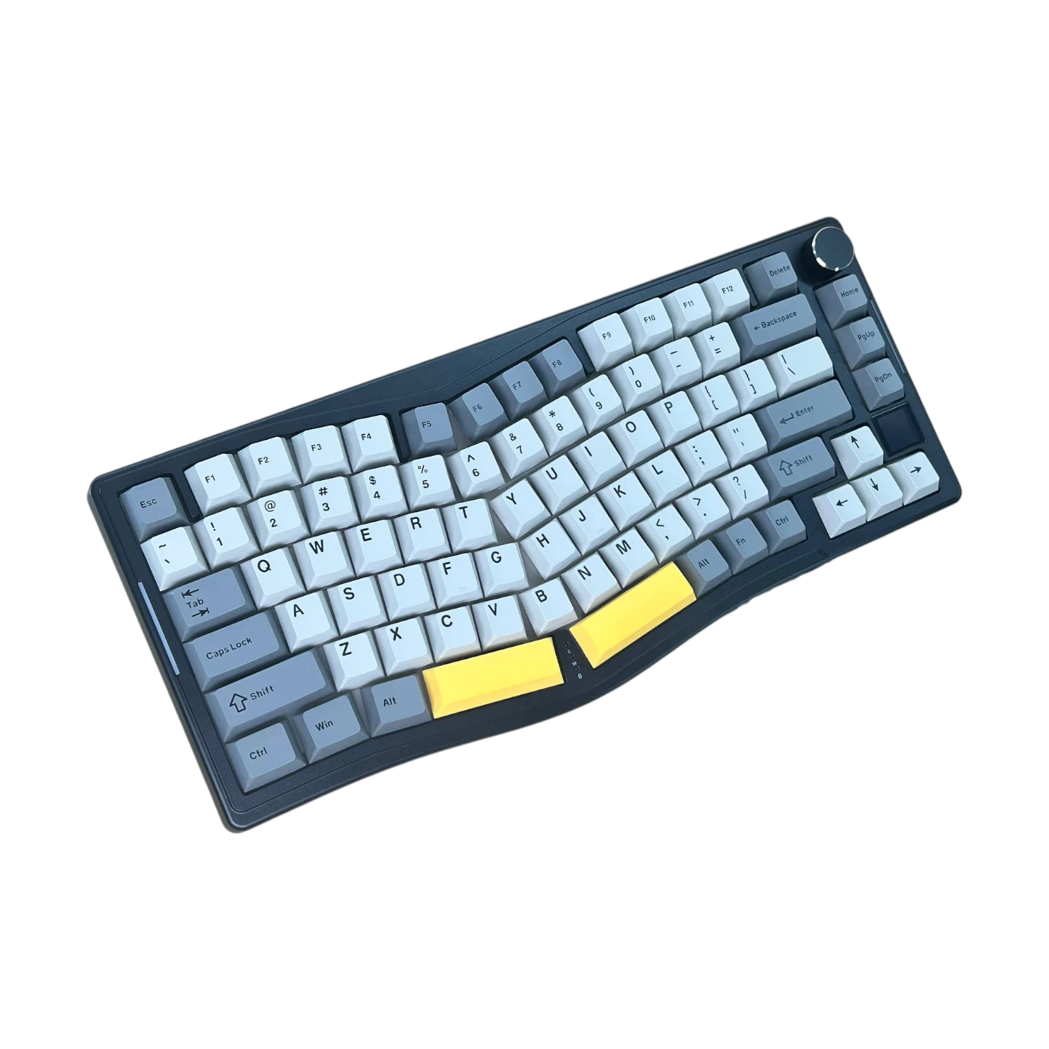 Ajazz AKS075 – Siyah-Gri-Sarı Temalı Mekanik Klavye -  Gift  Axis Switch