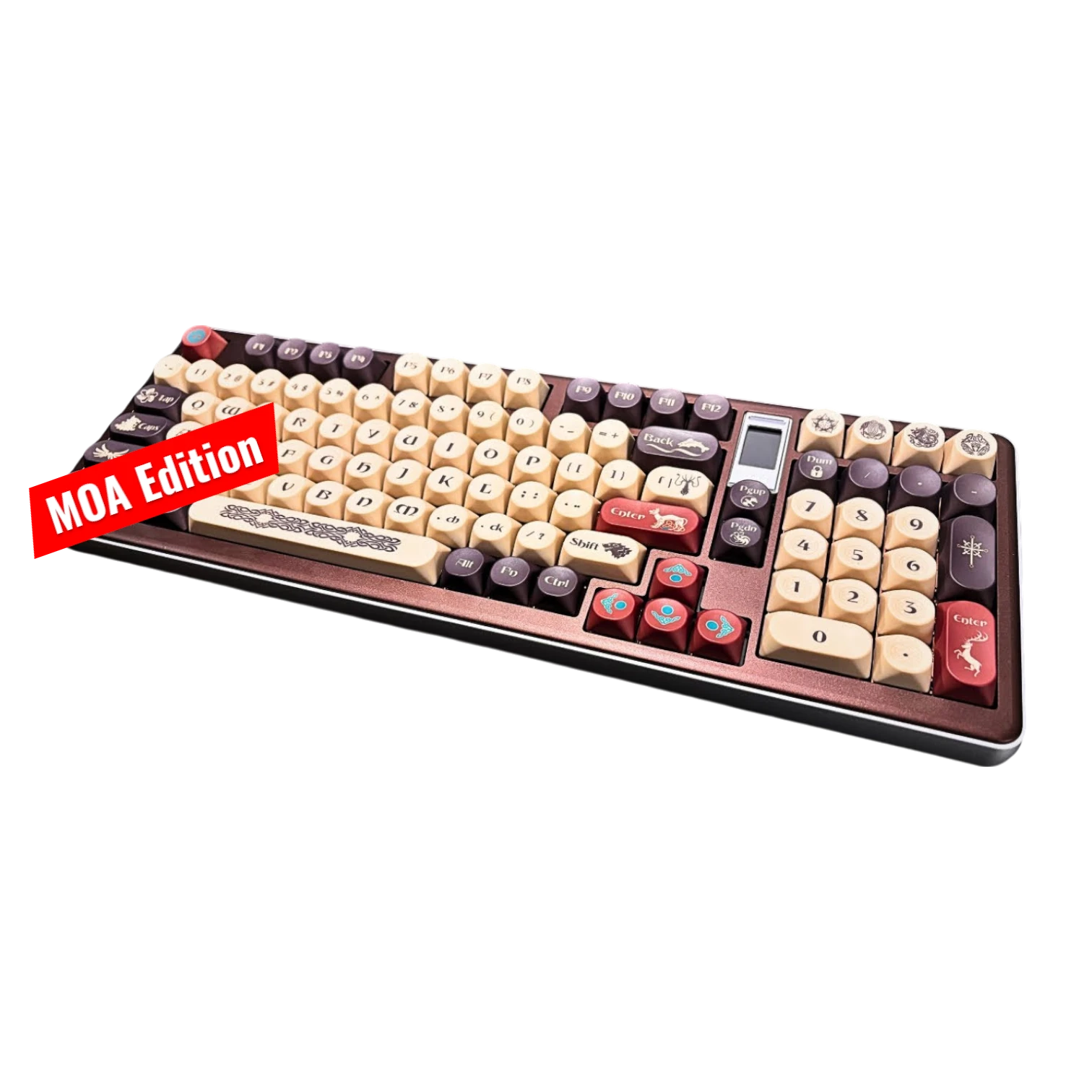 Ajazz AC100MAX Kelt MOA Temalı Mekanik Klavye - Mint İce Cream Axis Switch