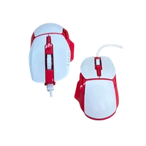 Ajazz AJ039 USB Kablolu Optik Fare Ajazz Gift Switch -Kırmızı Beyaz