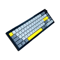 Ajazz AK650 Dreamweaver Switch Orijinal Siyah Gri Sarı Üç Modlu Ekranlı RGB Klavye