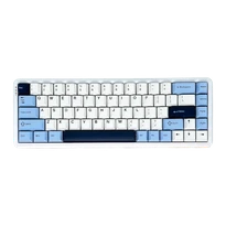Ajazz AK680 MAX (8+1K) Manyetik Switch Hifi Sürüm Üç Modlu Klavye - Mavi Beyaz  Lacivert