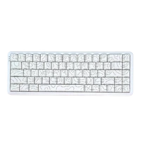Ajazz AK680 MAX Manyetik Hall Efekt Switch Hifi Performanslı Kontur Tuş Başlıklı RGB Mekanik Klavye - Beyaz