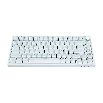 Ajazz AK820 – Buz Mavisi Işıklı Mekanik Klavye - Clicky Switch - Beyaz