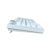 Ajazz AK820 – Buz Mavisi Işıklı Mekanik Klavye - Clicky Switch - Beyaz