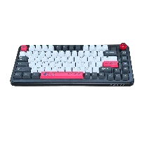 Ajazz AK820 MAX PLUS – Ekranlı, RGB Işıklı Siyah Gri Klavye (Üç Modlu) - Avocado Linear Switch