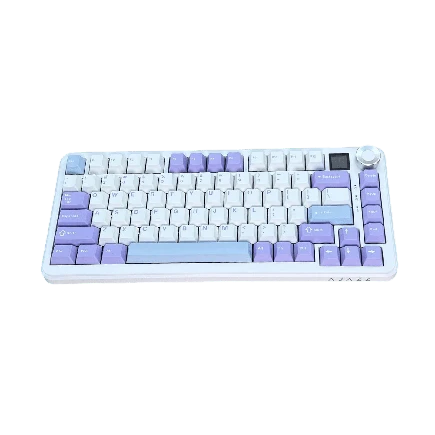 Ajazz AK820 MAX PLUS - RGB Işıklı Mor Beyaz Mavi Mekanik Klavye -  Meridian Axis Switch