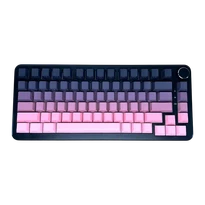 Ajazz AK820 MAX – RGB Işıklı Gradyan Pembe Mekanik Klavye -  Manyetik Switch