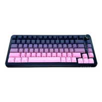 Ajazz AK820 MAX – RGB Işıklı Gradyan Pembe Mekanik Klavye -  Manyetik Switch