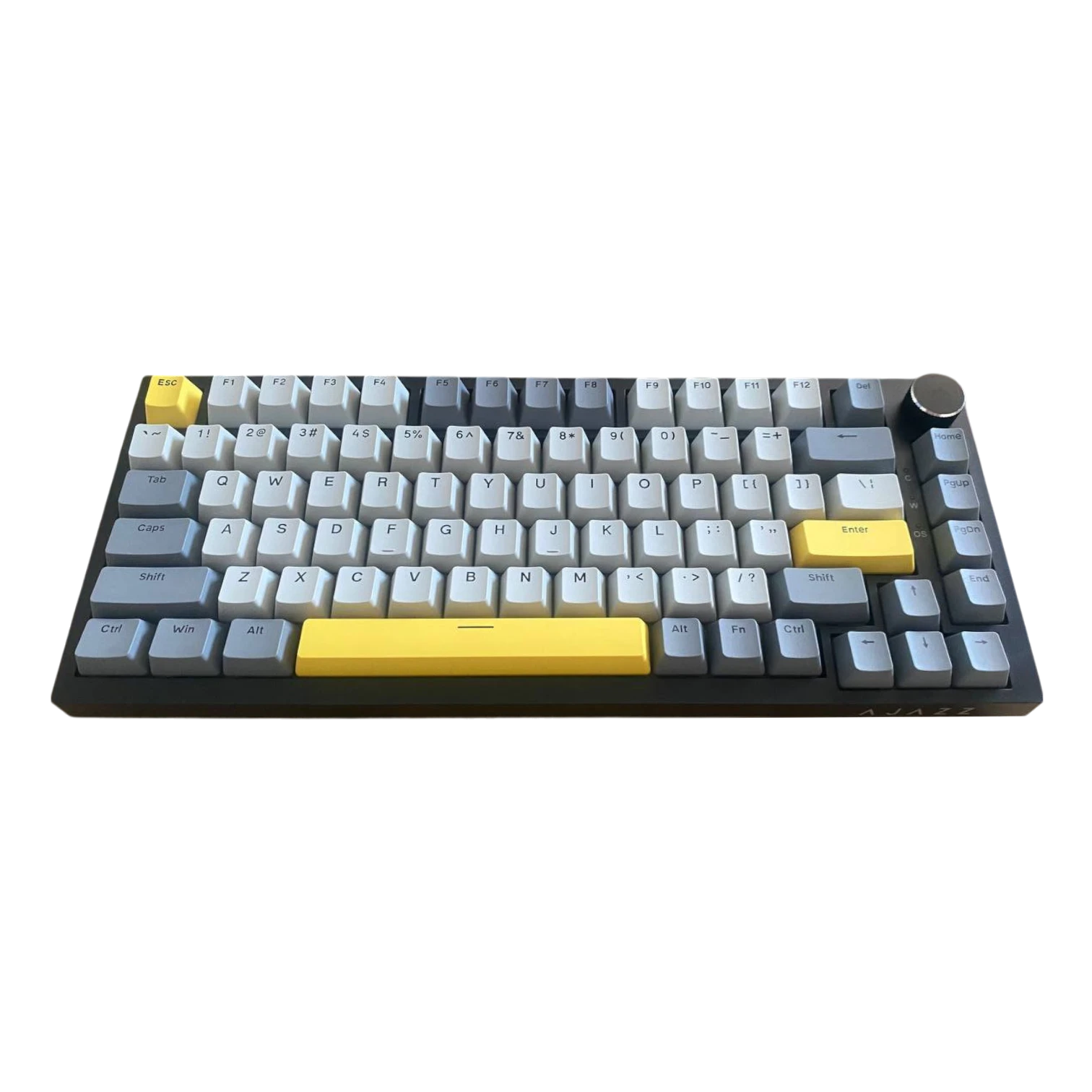 Ajazz AK820  RGB Siyah Gri Sarı Mekanik Klavye - Bright Moon Axis Switch