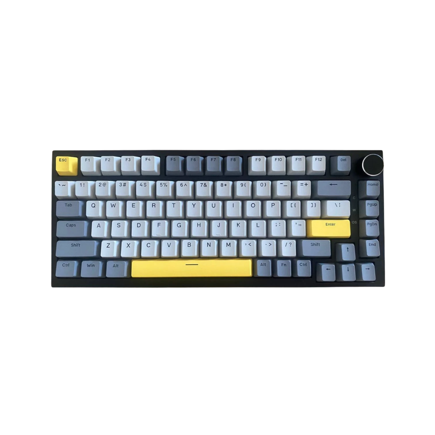 Ajazz AK820  RGB Siyah Gri Sarı Mekanik Klavye - Bright Moon Axis Switch