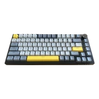 Ajazz AK820  RGB Siyah Gri Sarı Mekanik Klavye - Bright Moon Axis Switch