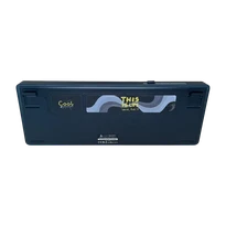 Ajazz AK870 – Ekranlı, Üç Modlu Siyah Gri Sarı Klavye - Gift Axis Switch