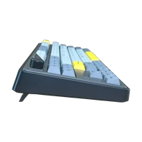 Ajazz AK870 – Ekranlı, Üç Modlu Siyah Gri Sarı Klavye - Gift Axis Switch