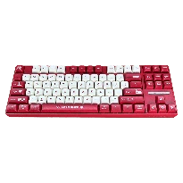 Ajazz AK870MC Kablolu Mekanik Klavye - Lineer/Taktile Switch - Kırmızı Beyaz