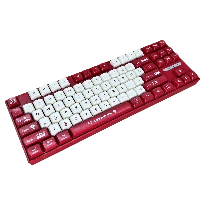 Ajazz AK870MC Kablolu Mekanik Klavye - Lineer/Taktile Switch - Kırmızı Beyaz