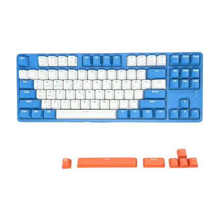Ajazz AK871 Blue Island – Çift Modlu Kablosuz (BT 5.0 + 2.4 GHz) Mekanik Klavye - Green shaft / Red shaft / Tea shaft Switch