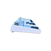 Ajazz AK980 – Mavi-Beyaz-Lacivert Temalı, Ekranlı RGB Mekanik Klavye (Sessiz Switch, Üç Modlu)