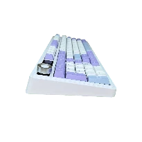 Ajazz AK980 – Mor-Beyaz-Mavi Temalı, Ekranlı RGB Mekanik Klavye (Sessiz Switch, Üç Modlu)