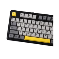 Ajazz AK980 – Siyah Gri Sarı Temalı, Ekranlı RGB Mekanik Klavye (Sessiz Switch, Üç Modlu)