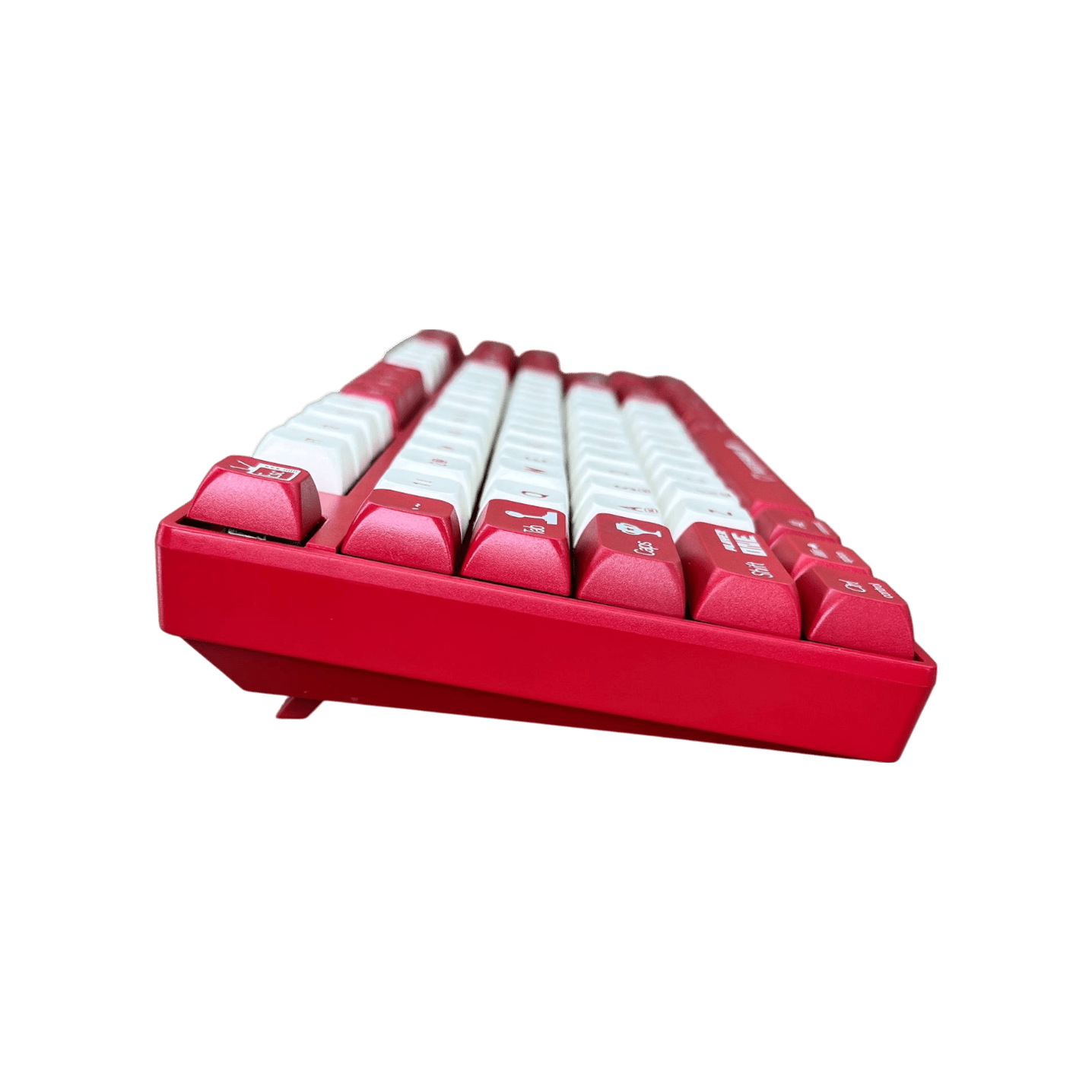 Ajazz AK870MC Kablolu Mekanik Klavye - Lineer/Taktile Switch - Kırmızı Beyaz