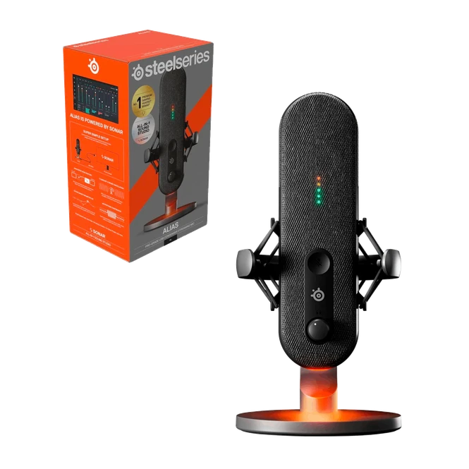 SteelSeries Alias USB Mikrofon - Siyah