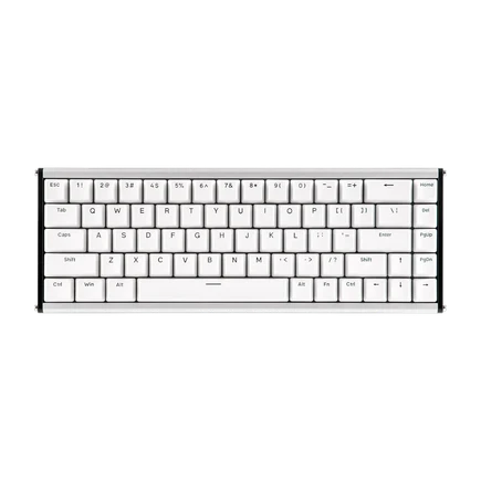 Ajazz ALUX68 PLUS – ABS RGB Işıklı Mekanik Klavye - Manyetik Rice Switch - Beyaz