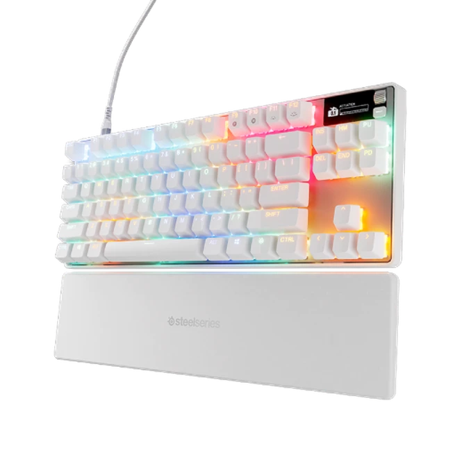 SteelSeries Apex Pro TKL Gen 3 Oyuncu Klavye (Kablolu) - OmniPoint 3.0 (Hall Effect) Switch - Beyaz