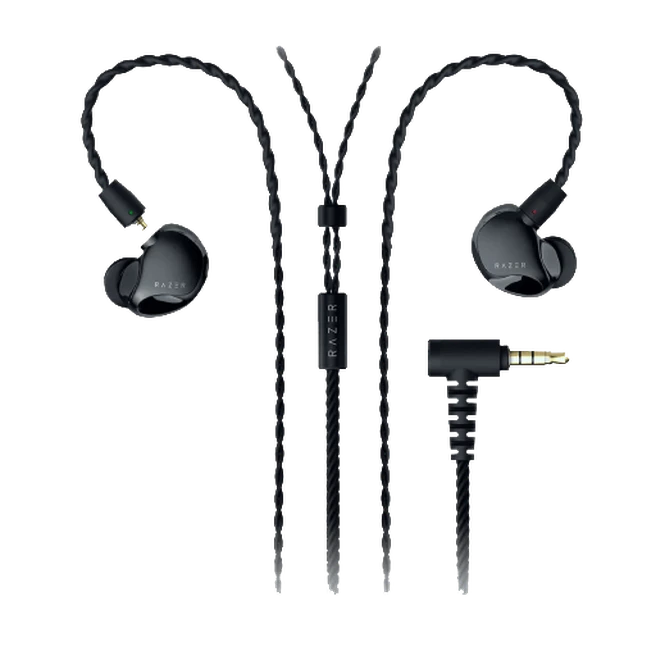 Razer Moray 24/7 Streaming Ergonomik Kablolu Kulak İçi Kulaklık - Siyah