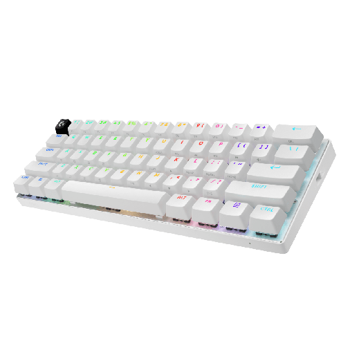 Logitech G Pro X 60 Kablosuz/Dual-Mode Oyuncu Klavye  GX Optical Switch (tactile/linear) - Beyaz