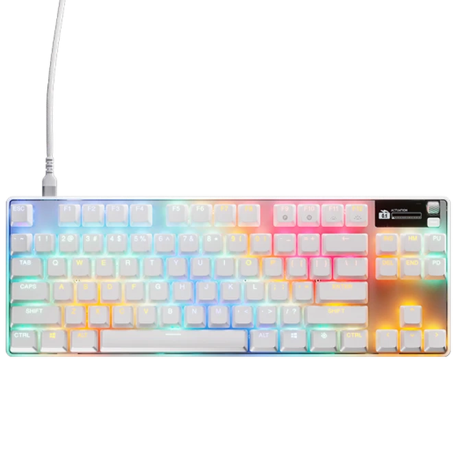 SteelSeries Apex Pro TKL Gen 3 Oyuncu Klavye (Kablolu) - OmniPoint 3.0 (Hall Effect) Switch - Beyaz