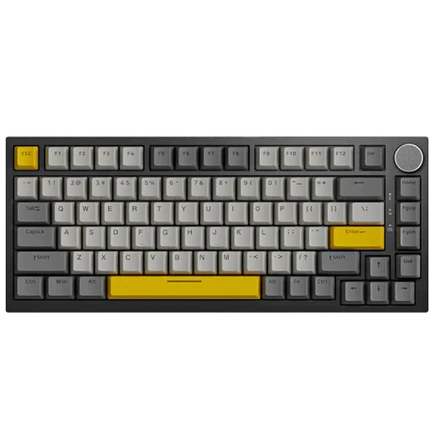 Ajazz AK820 Moon RGB Siyah Gri Sarı Mekanik Klavye