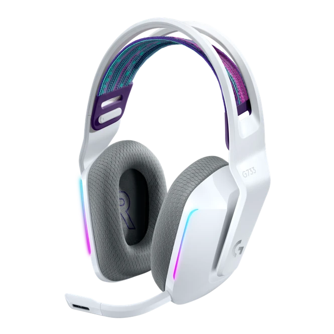 Logitech G733 Lightspeed RGB 7.1 Kablosuz Kulak Üstü Oyuncu Kulaklığı - Beyaz