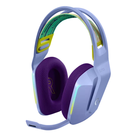 Logitech G733 Lightspeed RGB 7.1 Kablosuz Kulak Üstü Oyuncu Kulaklığı - Lila