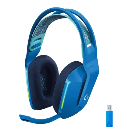 Logitech G733 Lightspeed RGB 7.1 Kablosuz Kulak Üstü Oyuncu Kulaklığı - Mavi