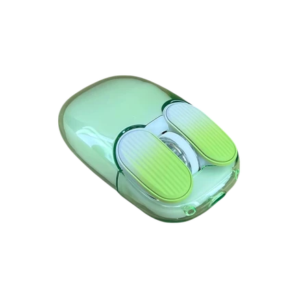 Ajazz I069 – Şeffaf RGB Işıklı Mouse - Yeşil